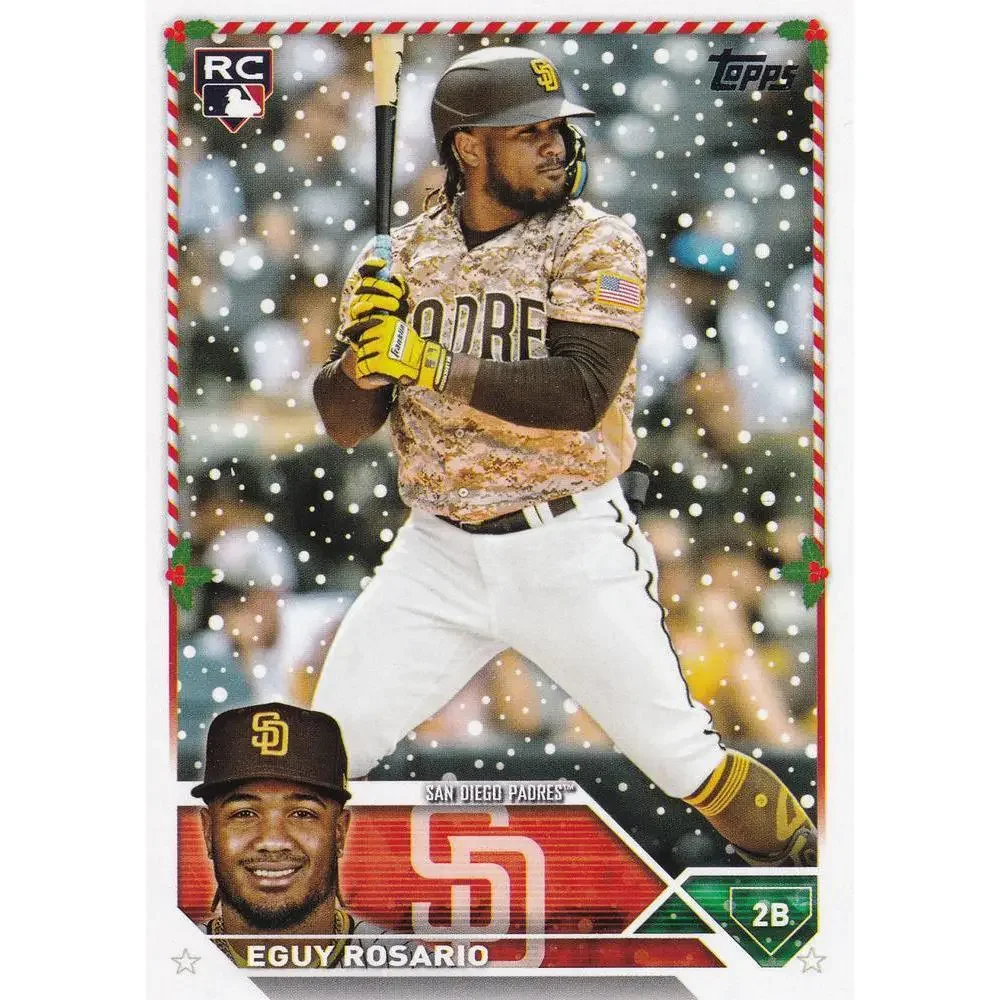 2023 Topps Holiday Eguy RosarioÂ RC RC H28 San Diego Padres